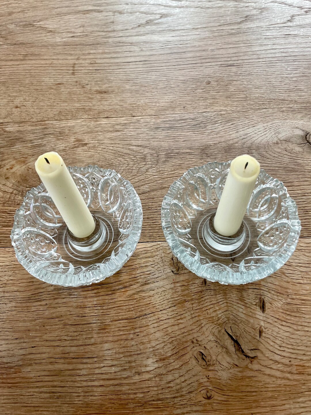 Oneida Crystal Candlestick Holders Etsy