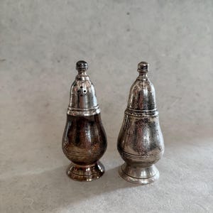 Vintage Sterling Silver Salt and Pepper Shakers