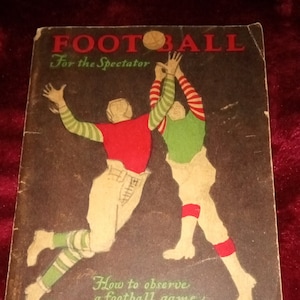 Football for the Spectator 1920s Booklet by Associated Oil Company