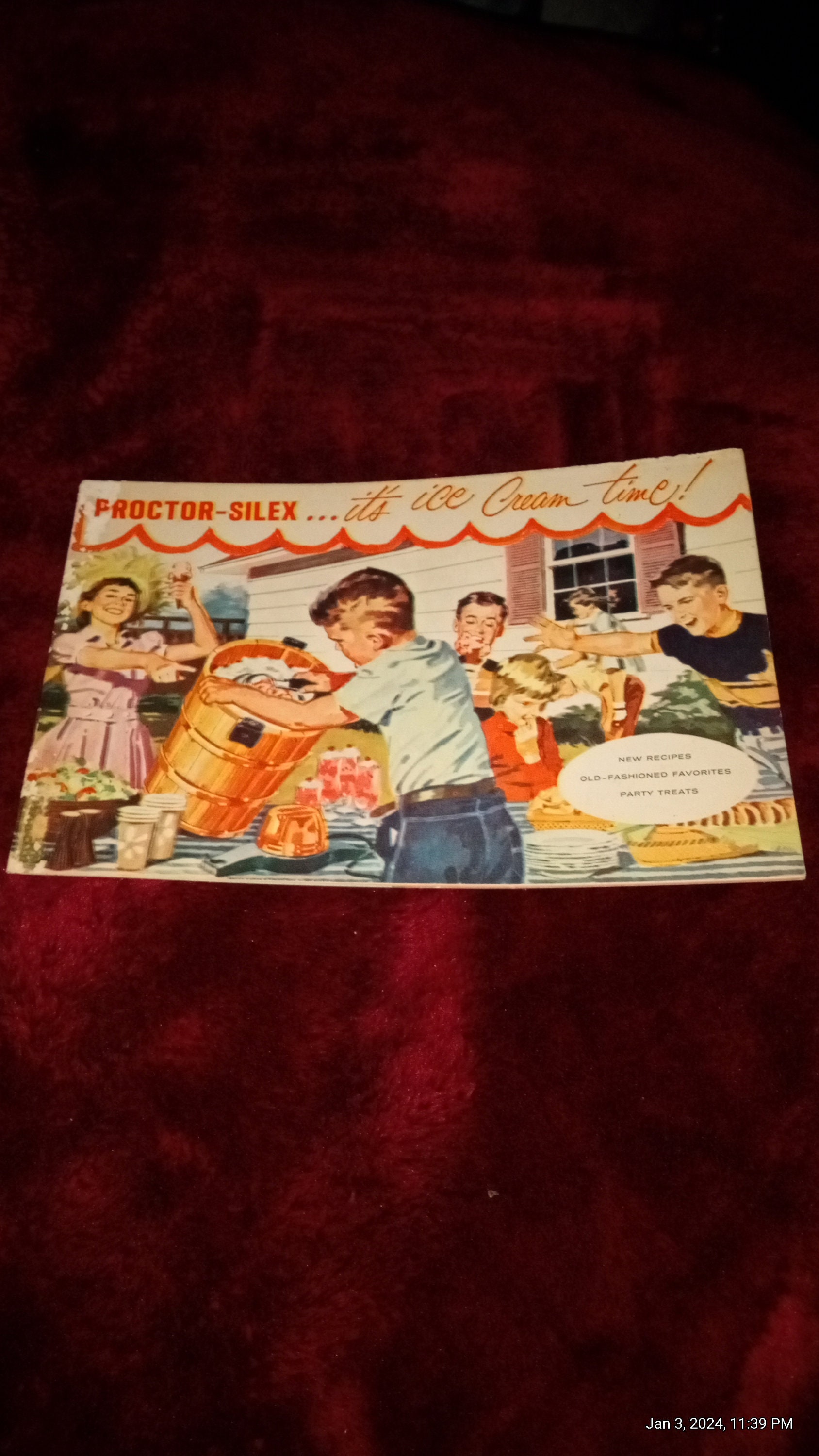 Vintage Proctor silex Ice Cream Recipe Pamphlet Booklet Vintage Kitchen Decor Etsy