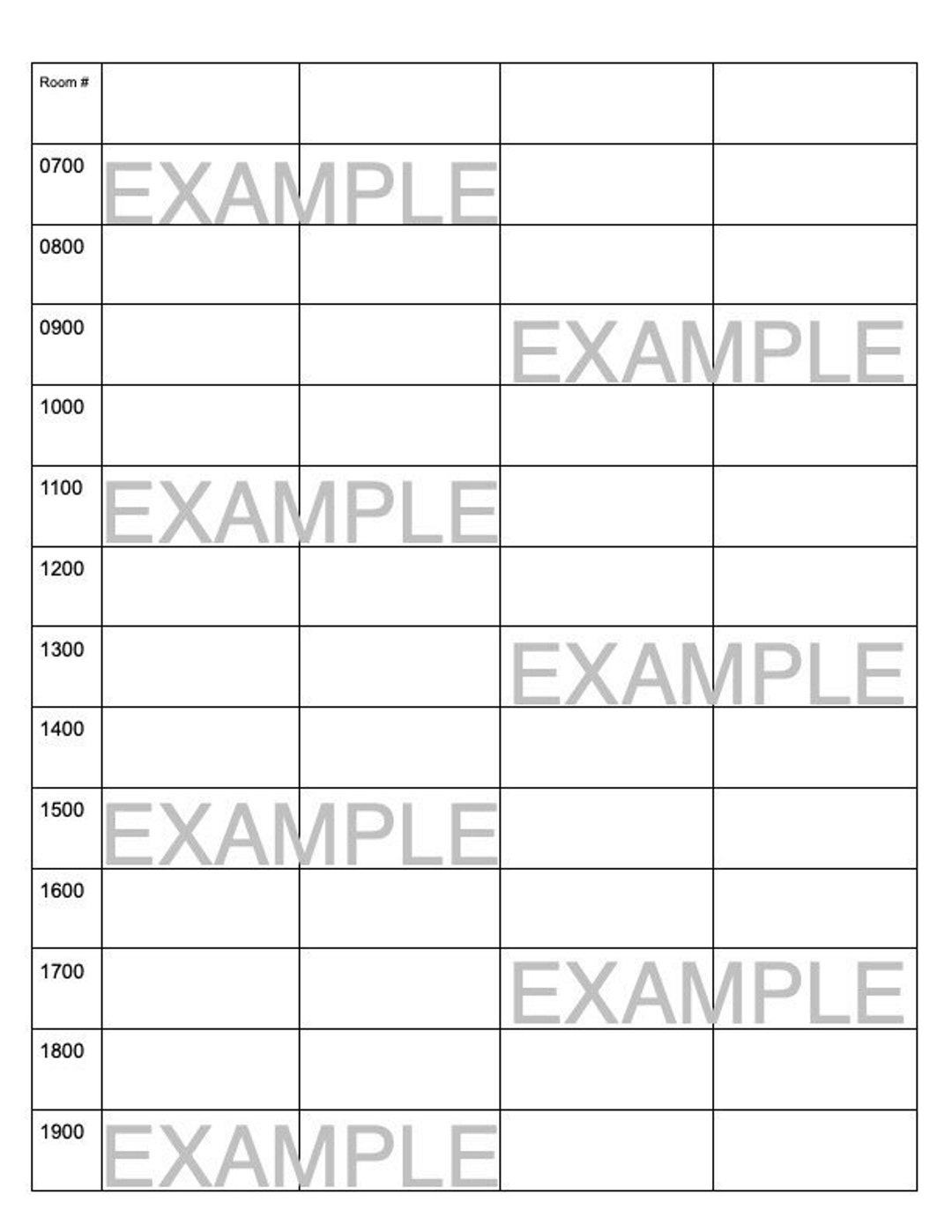 Nurse Shift Schedule Etsy