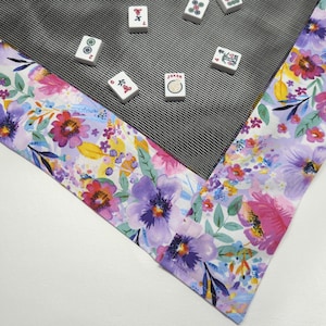 Mahjong Table Mat 33&quot; x 33&quot; - Assorted Fabric Choices