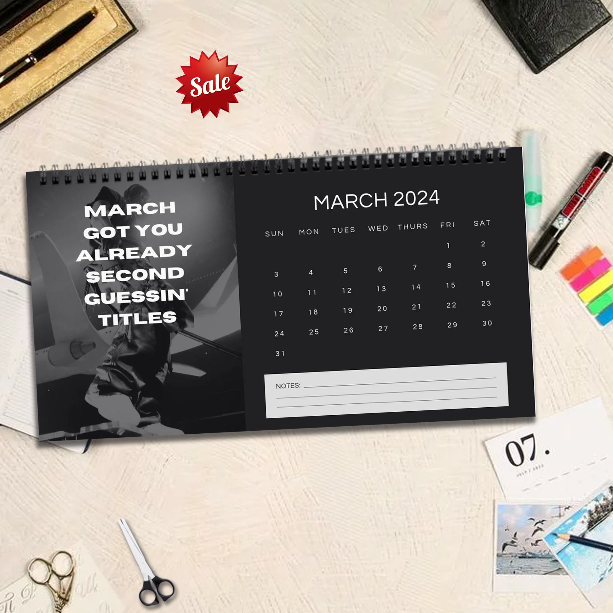 2024-drake-slime-you-out-desk-calendar-wall-calendar-2024-planner-2024