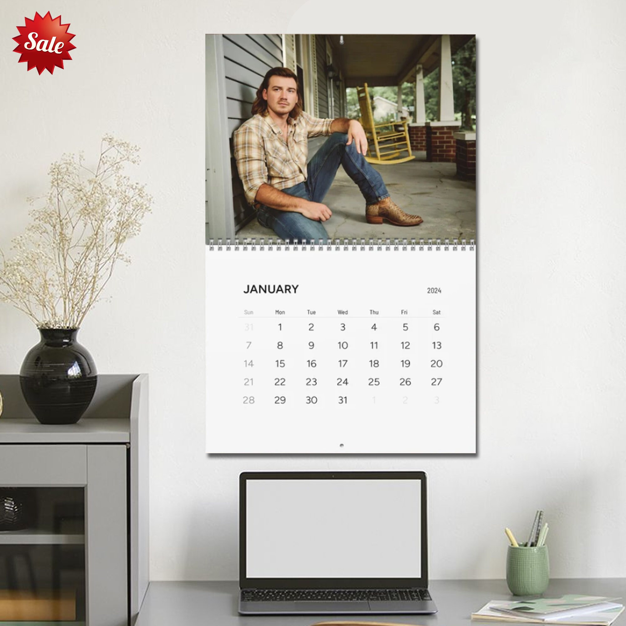 Wallen Calendar 2024 Wallen 2024 Celebrity Wall Etsy Canada