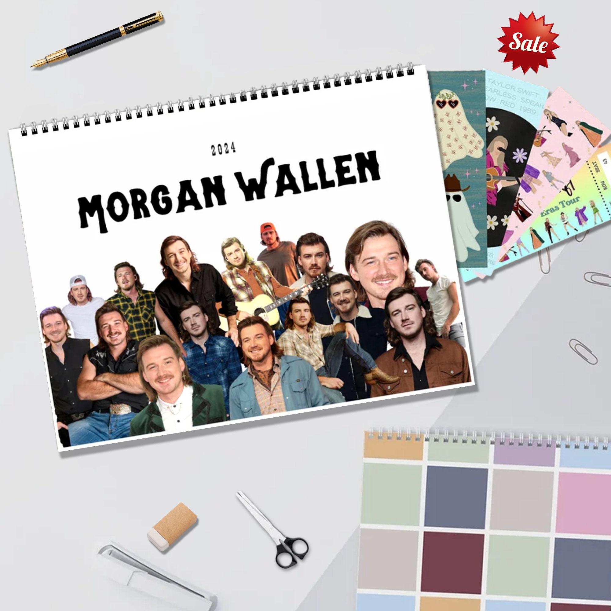 Wallen Calendar 2024 Wallen 2024 Celebrity Wall Etsy Canada