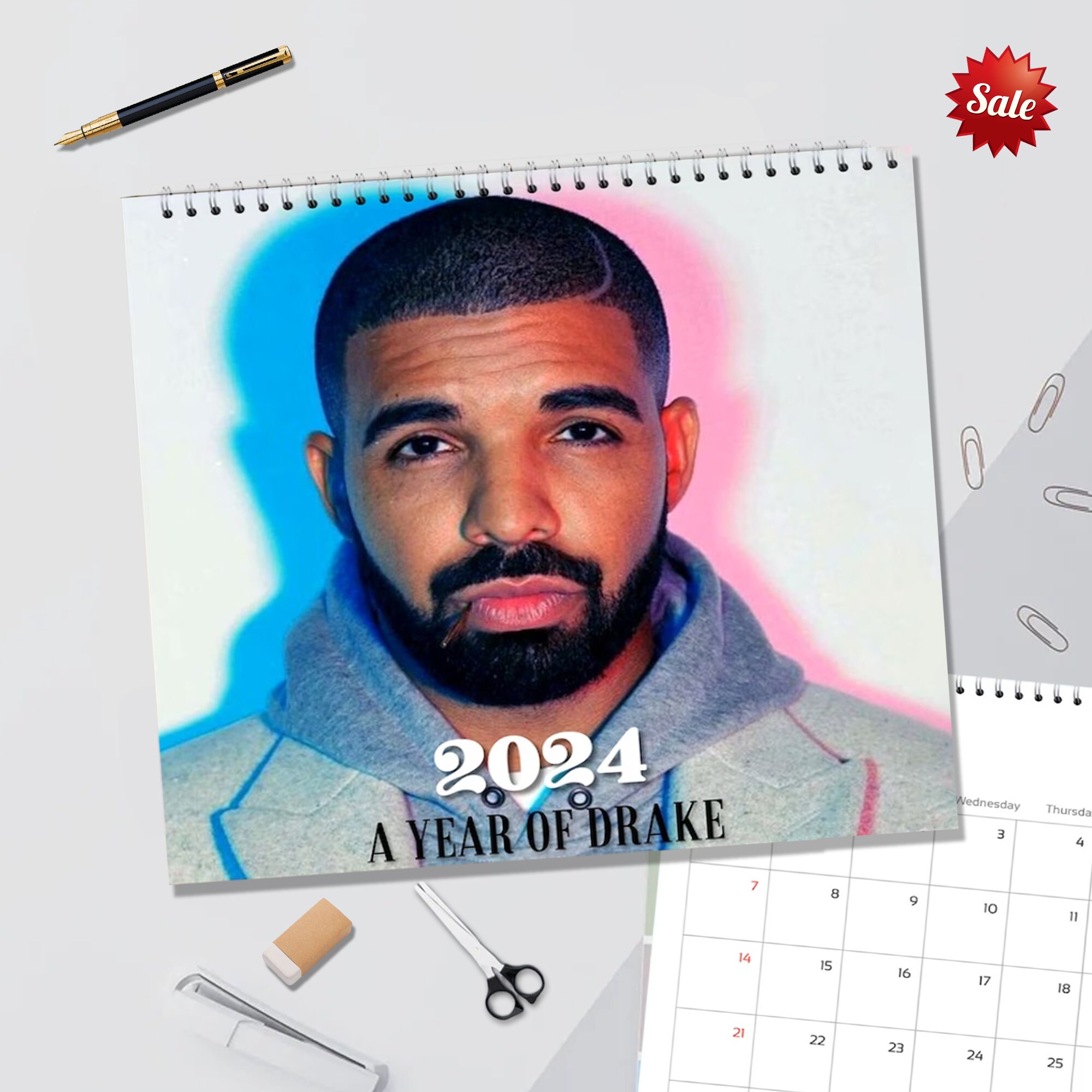 2024 Drake Wall Calendar, 2024 Drake Desk Calendar, Drake Album 2024