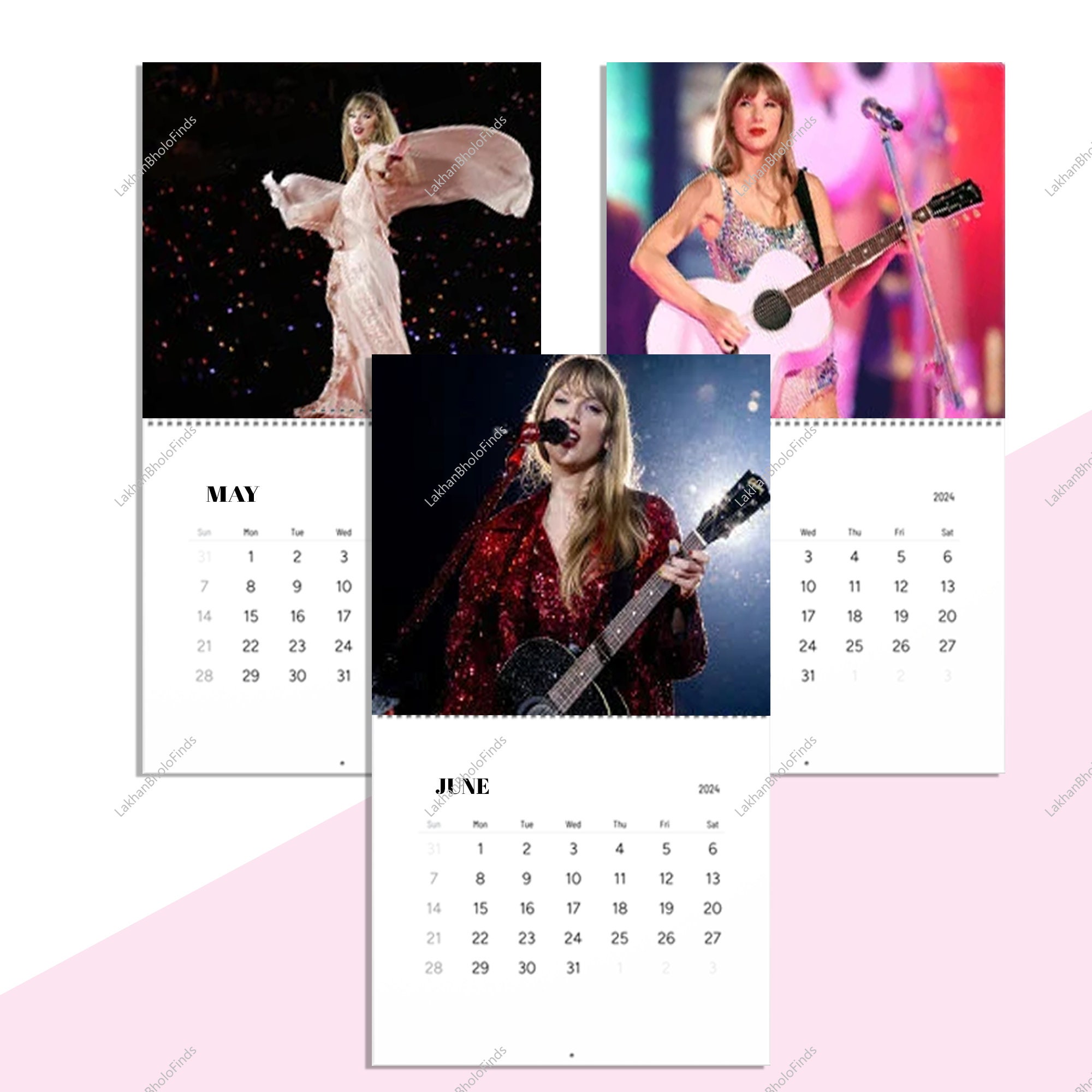 Taylor Eras Tour Calendar 2024, Custom Taylor Version Calendar, Taylor