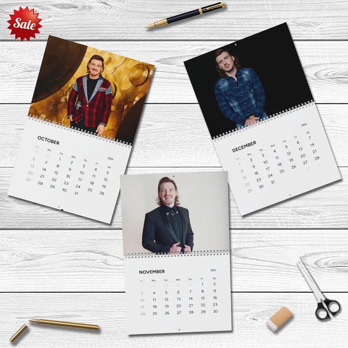 Wallen Calendar 2024 Wallen 2024 Celebrity Wall Etsy Canada