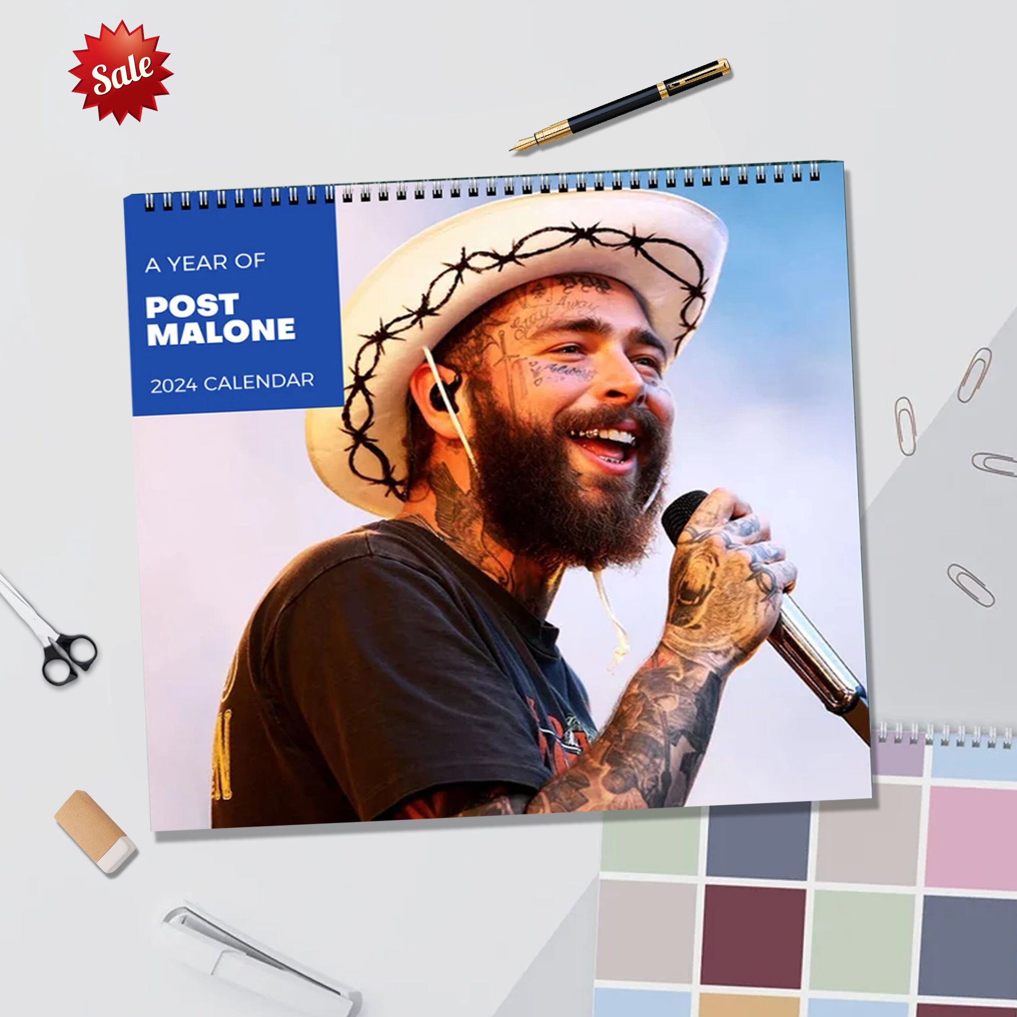 post-malone-wall-calendar-2024-post-malone-2024-desk-calendar-wall