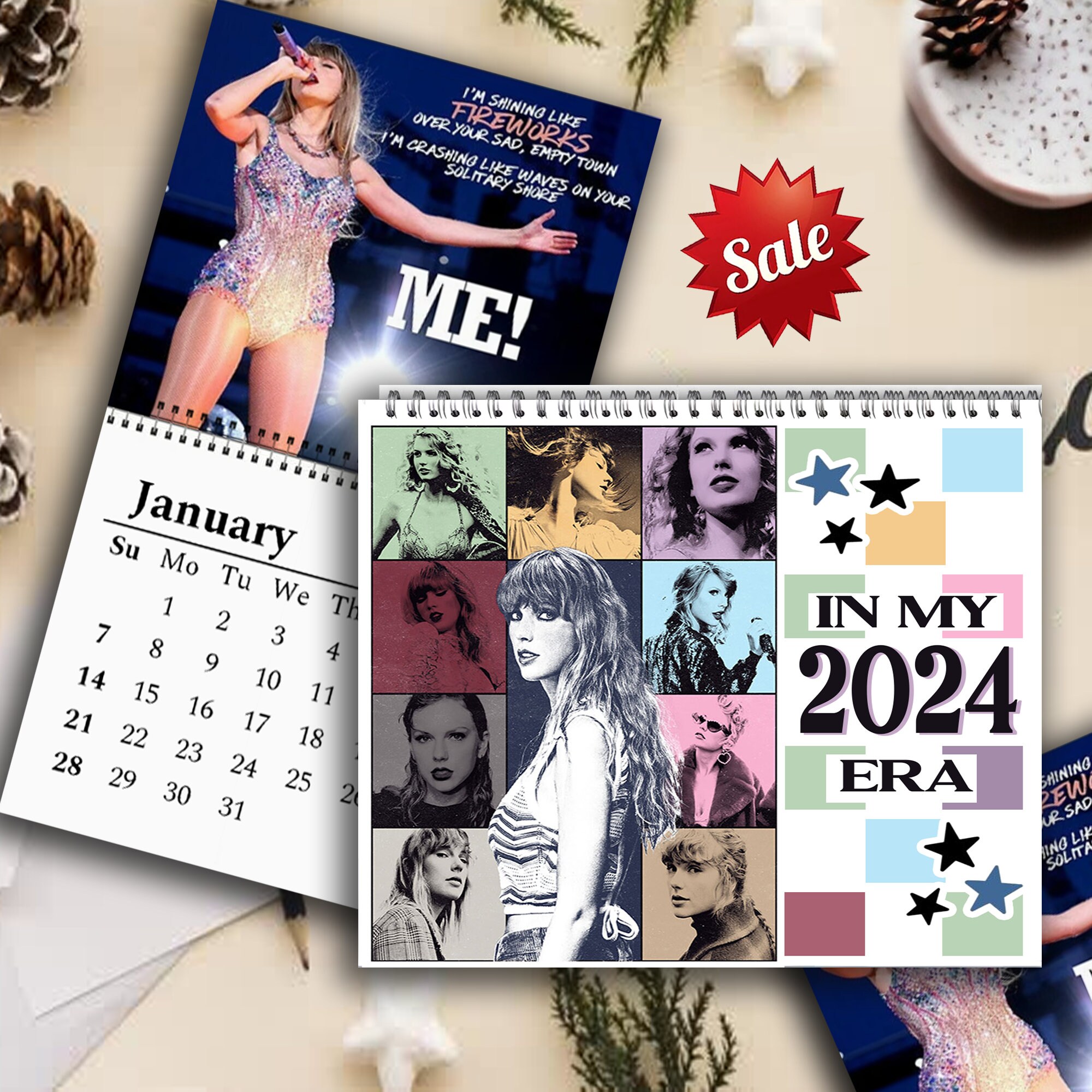 2024 Taylor Wall Calendar, Swift Eras Tour Inspired Desk Calendar