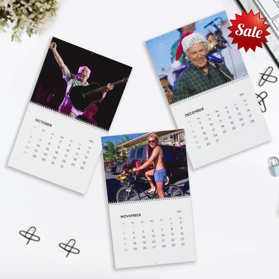 Jimmy Buffett 2025 Wall Calendar, Jimmy Buffet Memorial Wall Calendar