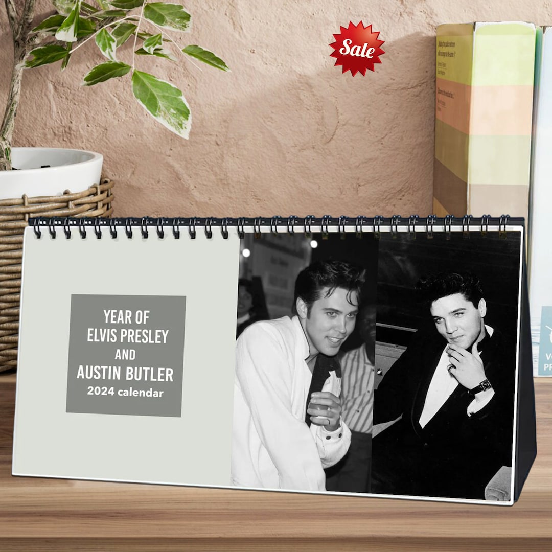 Elvis Presley Calendar 2024 Elvis 2024 Desk Calendar Etsy