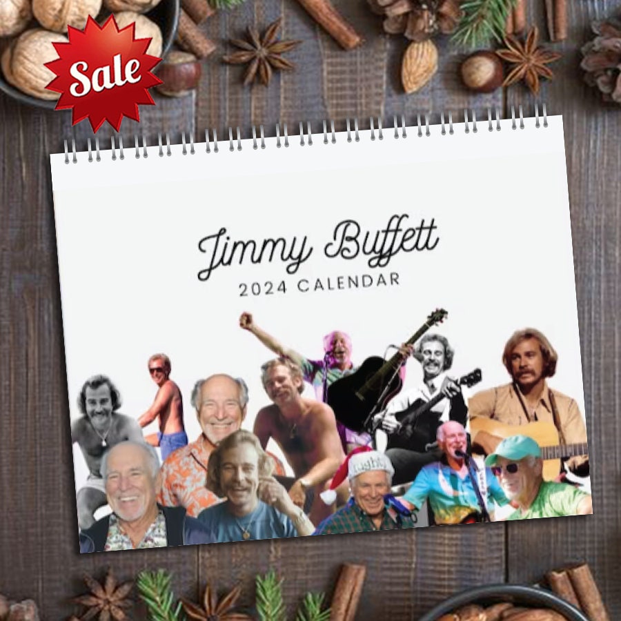Jimmy Buffett 2024 Wall Calendar, Jimmy Buffet Memorial Wall Calendar