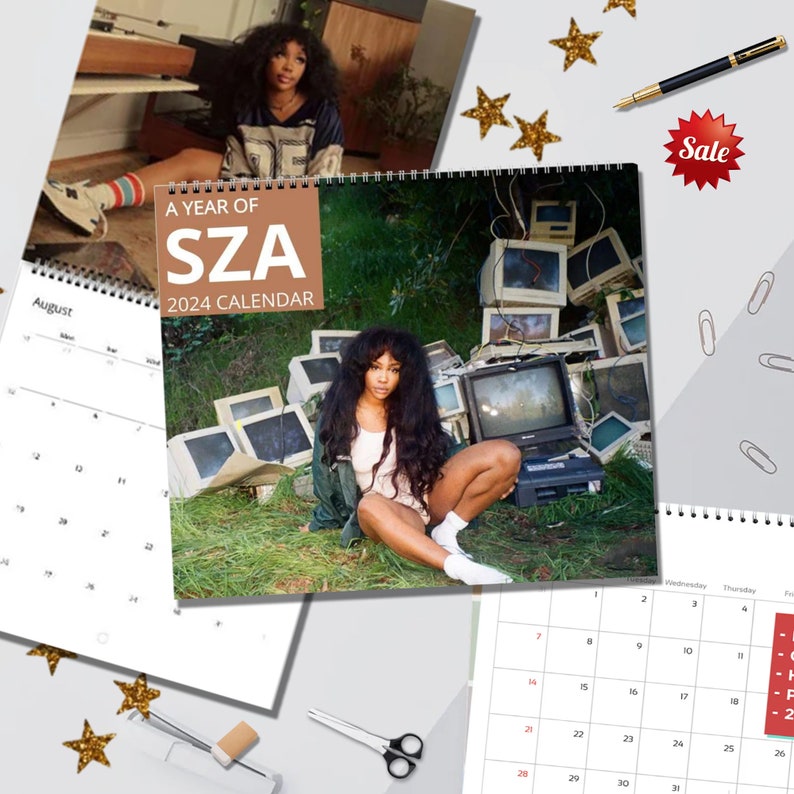 Calendrier mural SZA 2024 calendrier de célébrités Etsy Canada