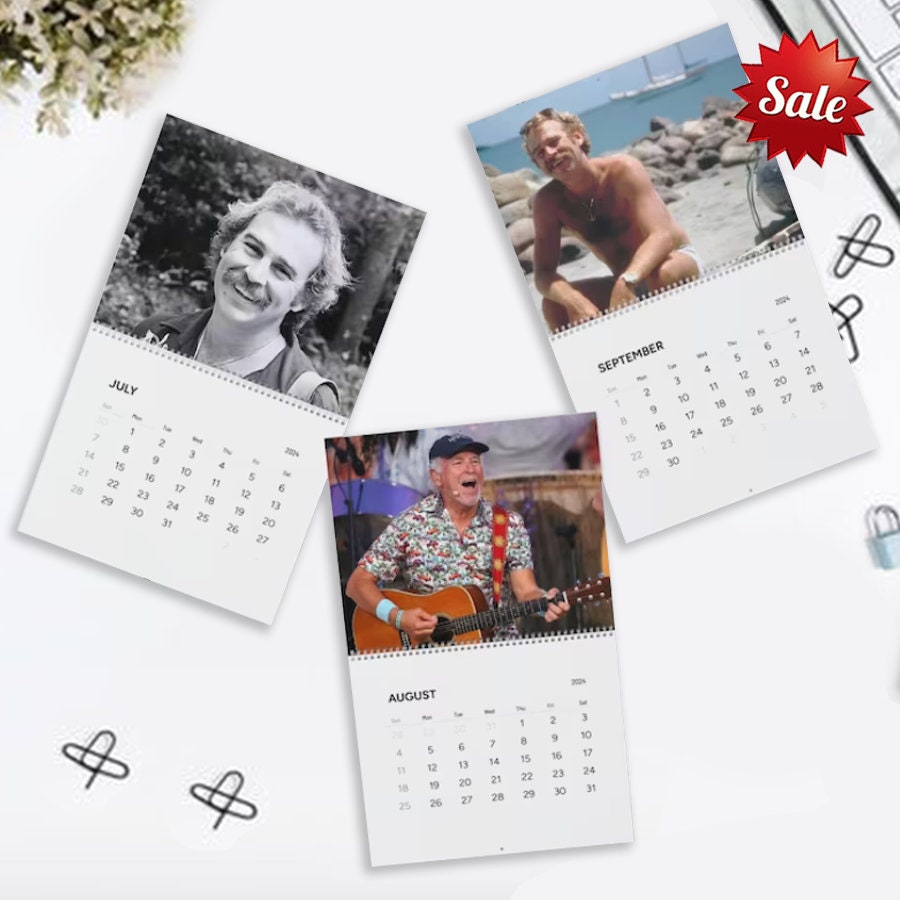 Jimmy Buffett 2025 Wall Calendar, Jimmy Buffet Memorial Wall Calendar
