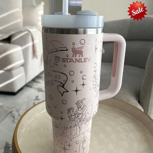 Belle and Beast 40oz Tumbler Beauty & the Beast Customized Tumbler Beast  40oz Tumbler Stanley Dupe Stanley Tu,mbler Stanley Cup 