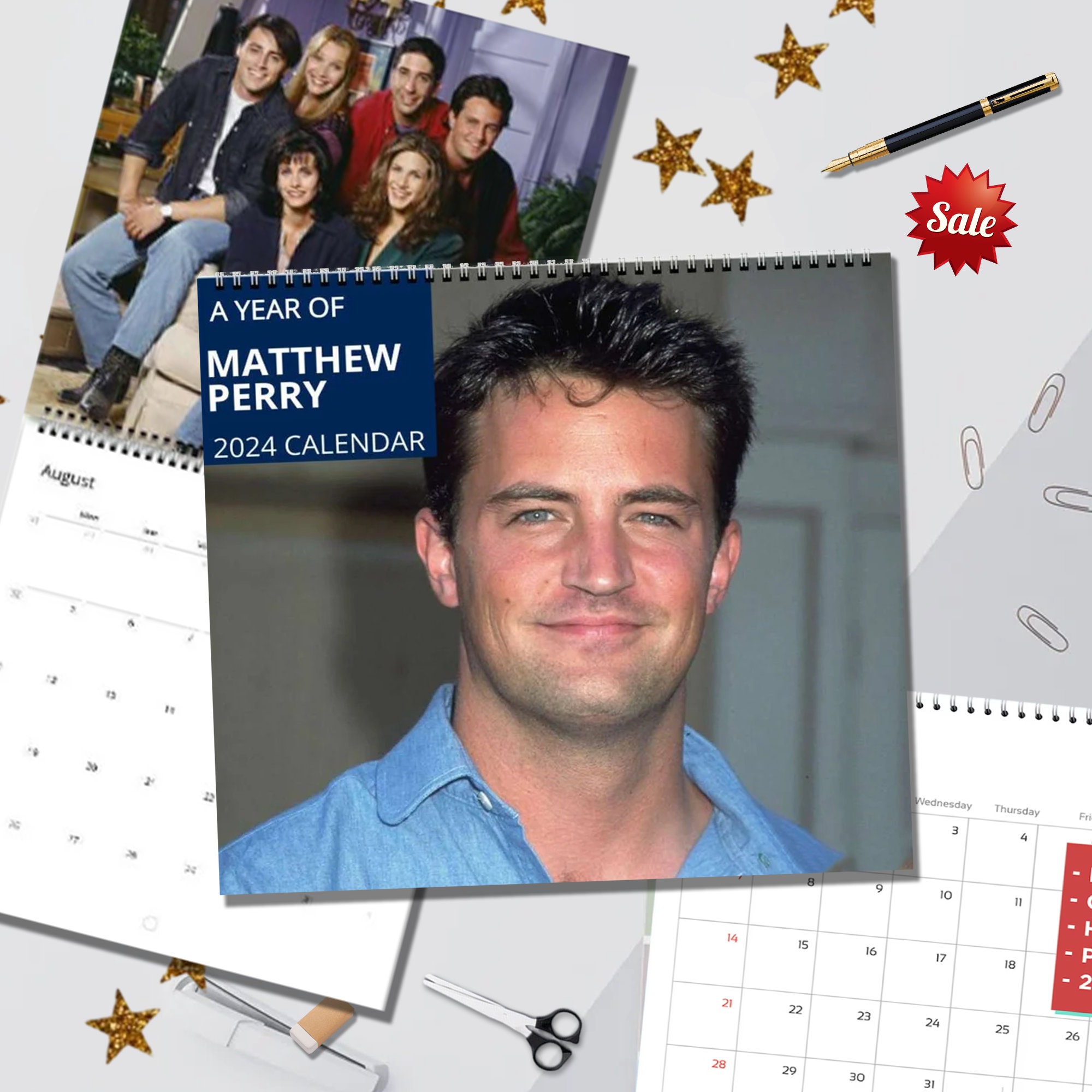2024 Matthew Perry Wall Calendar sold by Bead ClearCut SKU 3879689