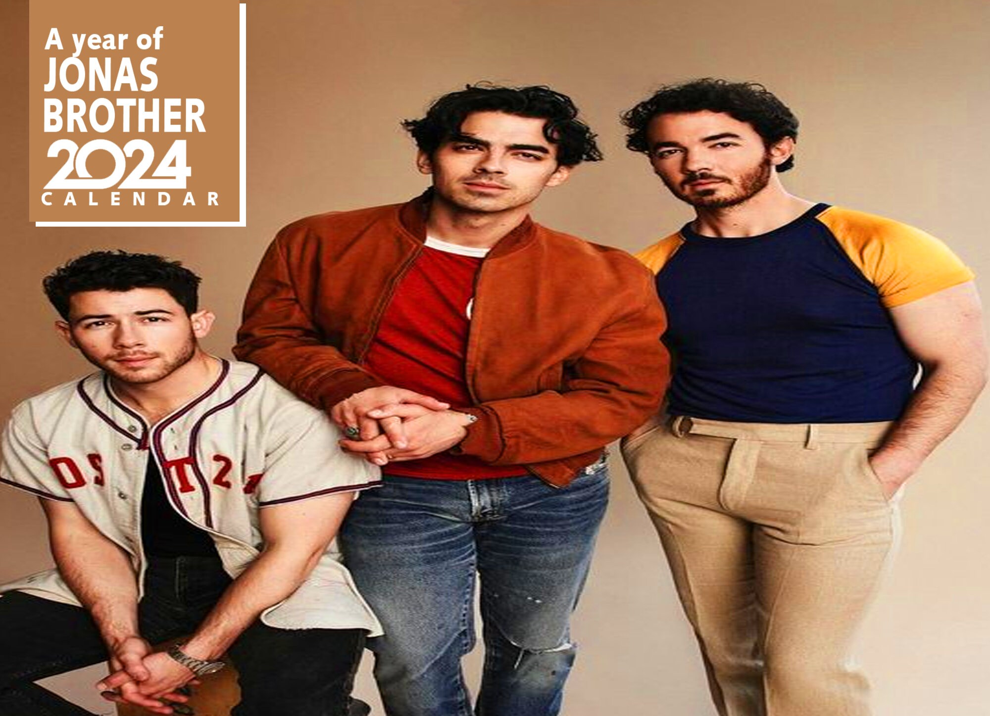 Jonas Brothers Calendar 2025, Desk Calendar 2025 sold by Soda Harriott