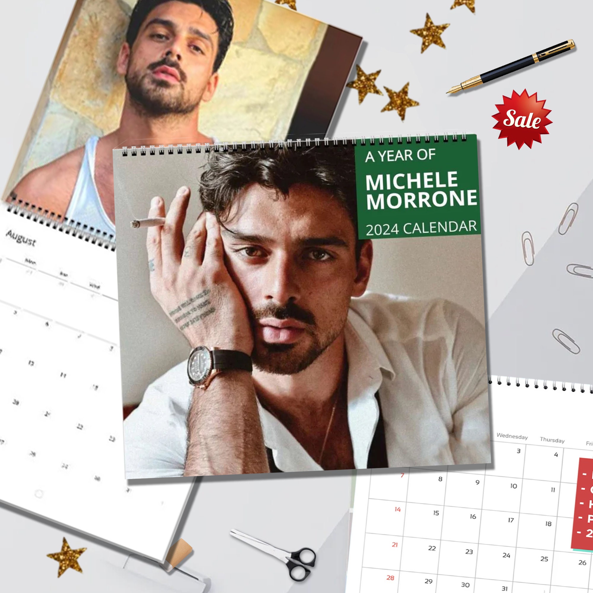 2024 Michele Morrone Wall Calendar, Michele Morrone Calendar 2024, sold