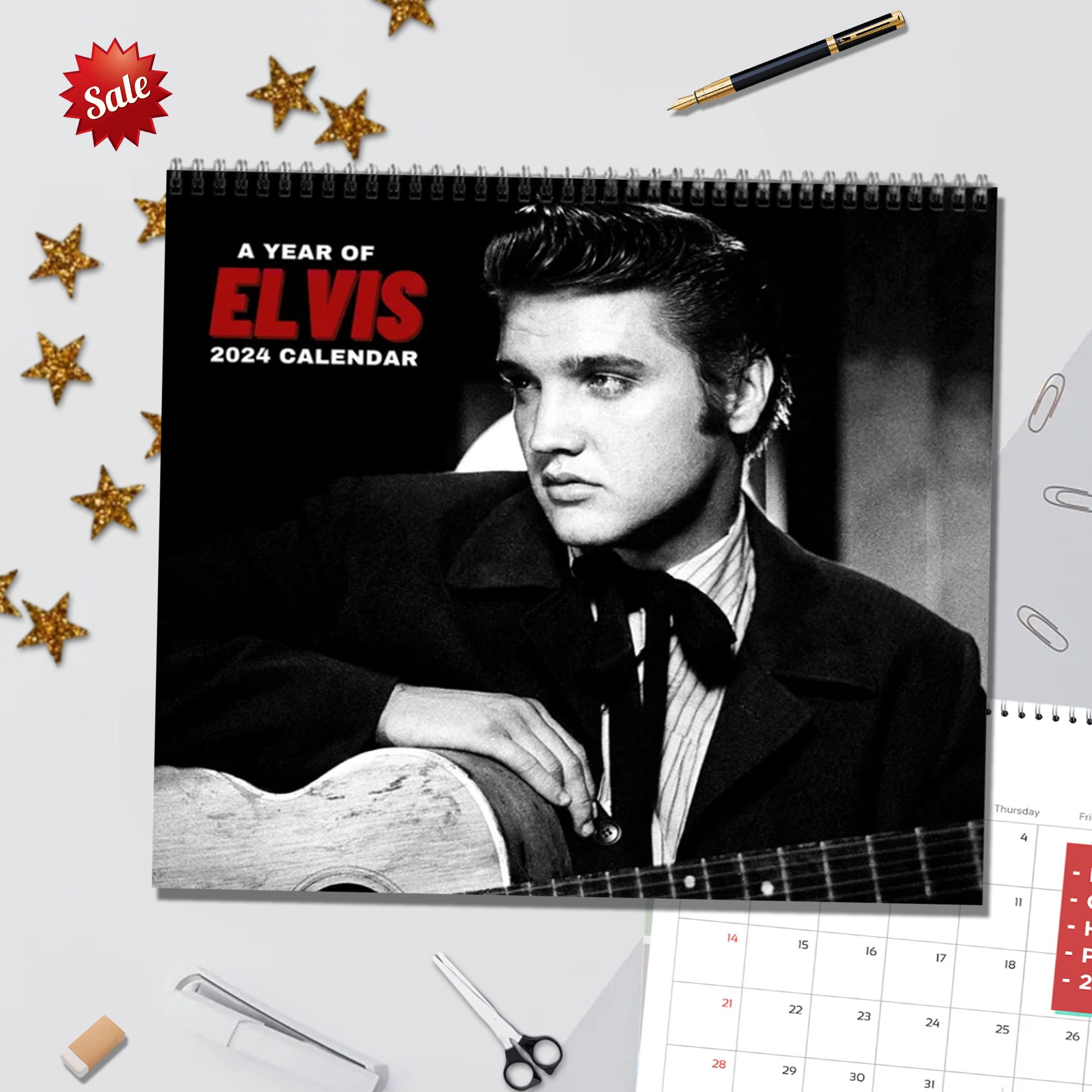Elvis Wall Calendar 2024 , Elvis Presley 2024 Wall Calendar sold by