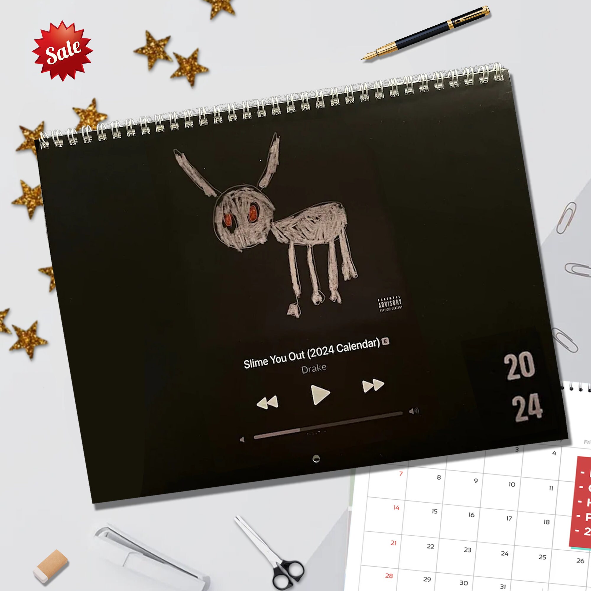2024 Drake Slime You Out Wall Calendar, Wall Calendar 2024 Planner 2024