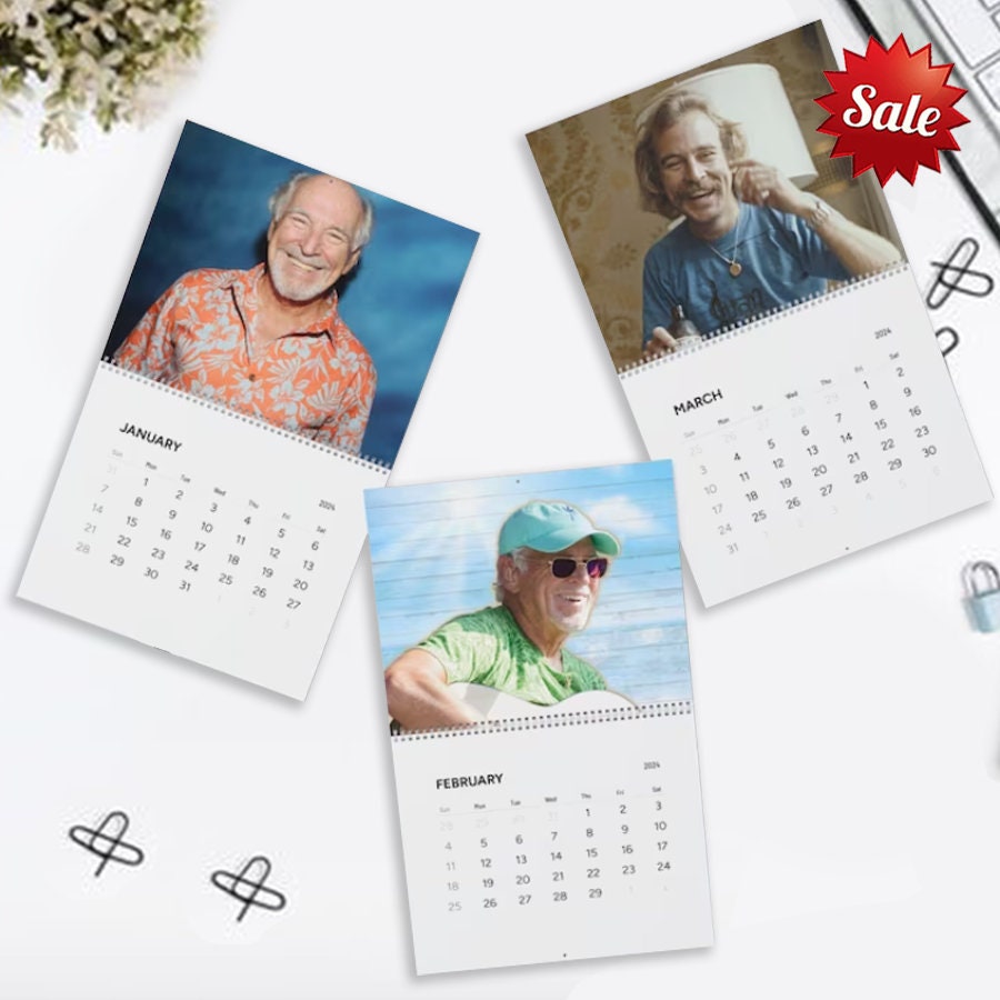 Jimmy Buffett 2024 Wall Calendar, Jimmy Buffet Memorial Wall Calendar