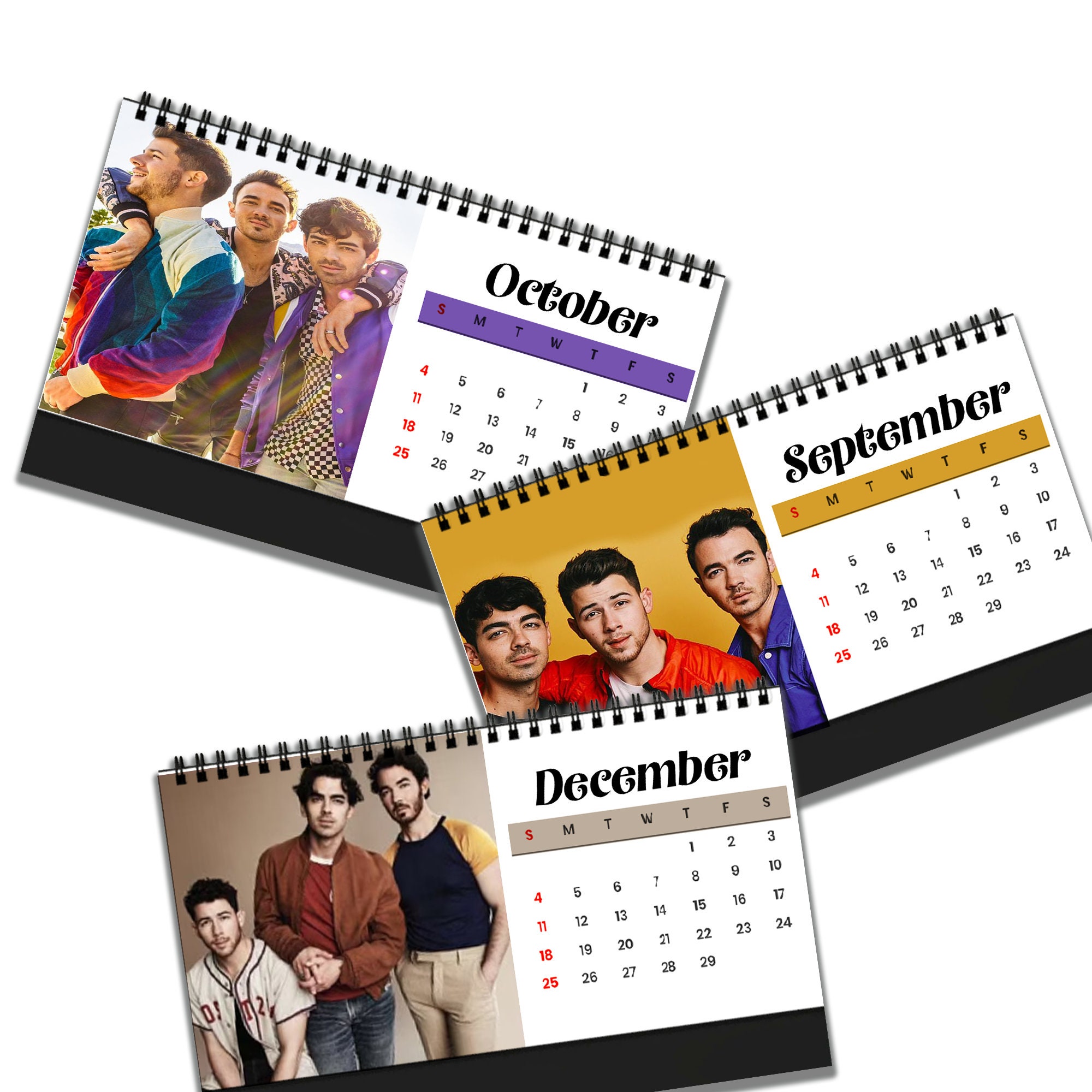 Jonas Brothers Calendar 2024, Desk Calendar 2024 sold by Vera Angiogram