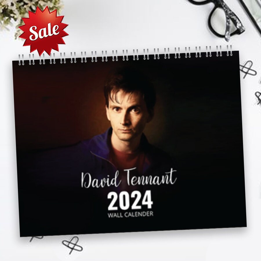 David Tennant 2024 Wall Calendar sold by Cooling Box SKU 3879740