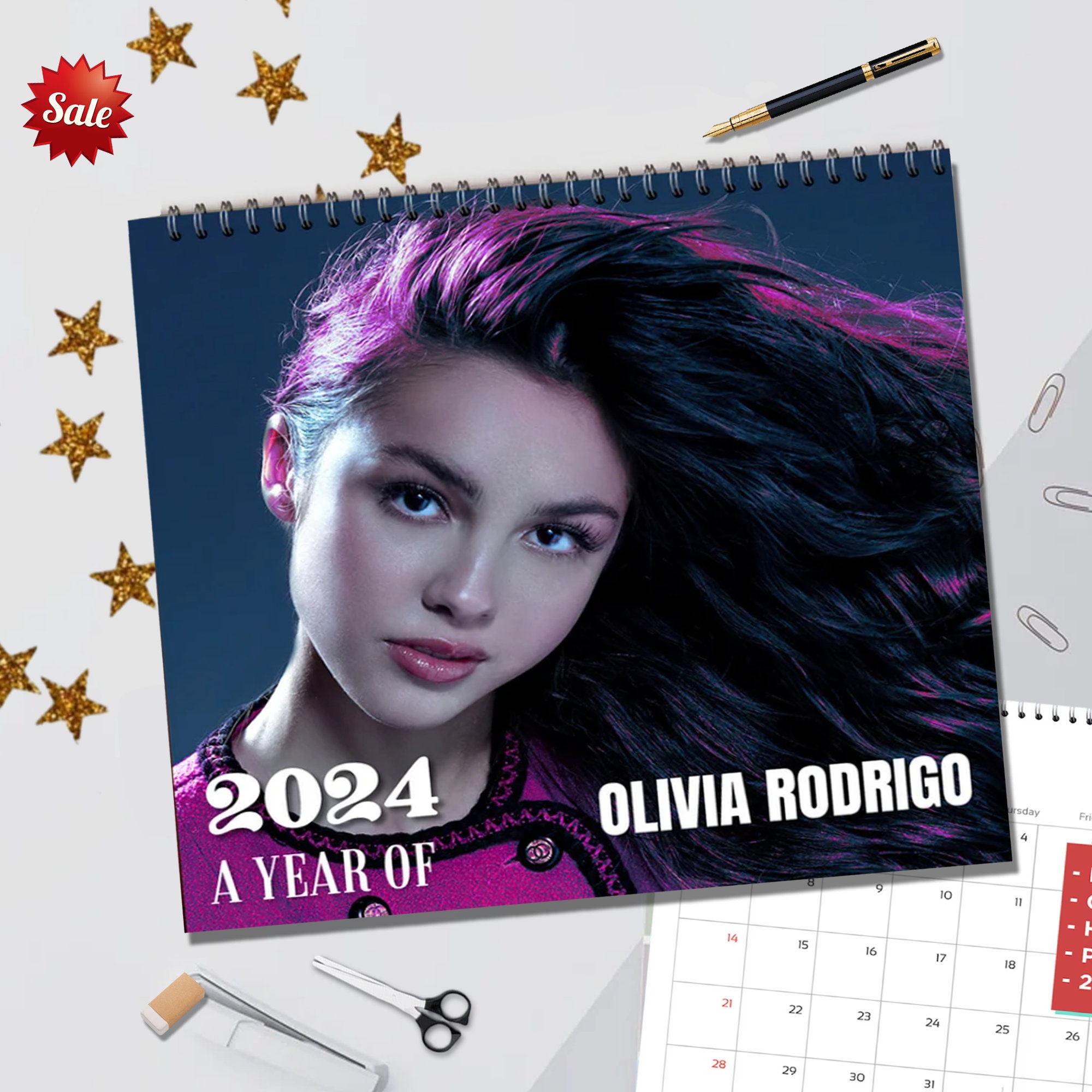 Olivia 2024 Wall Calendar, Rodrigo 2024 Desk Calendar, Celebrity