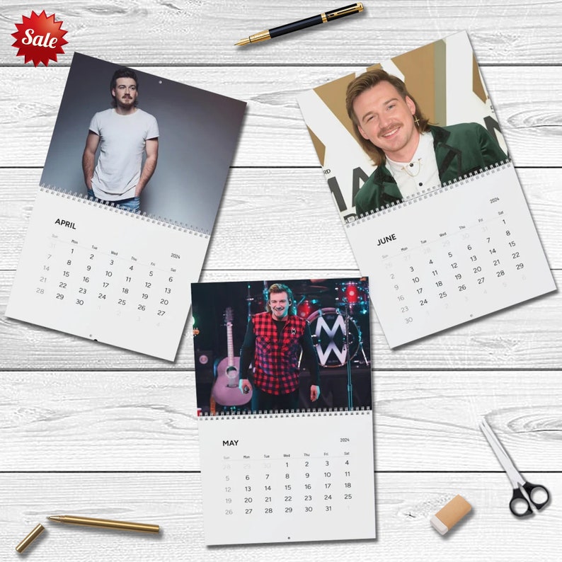 Wallen Calendar 2024 Wallen 2024 Celebrity Wall Etsy