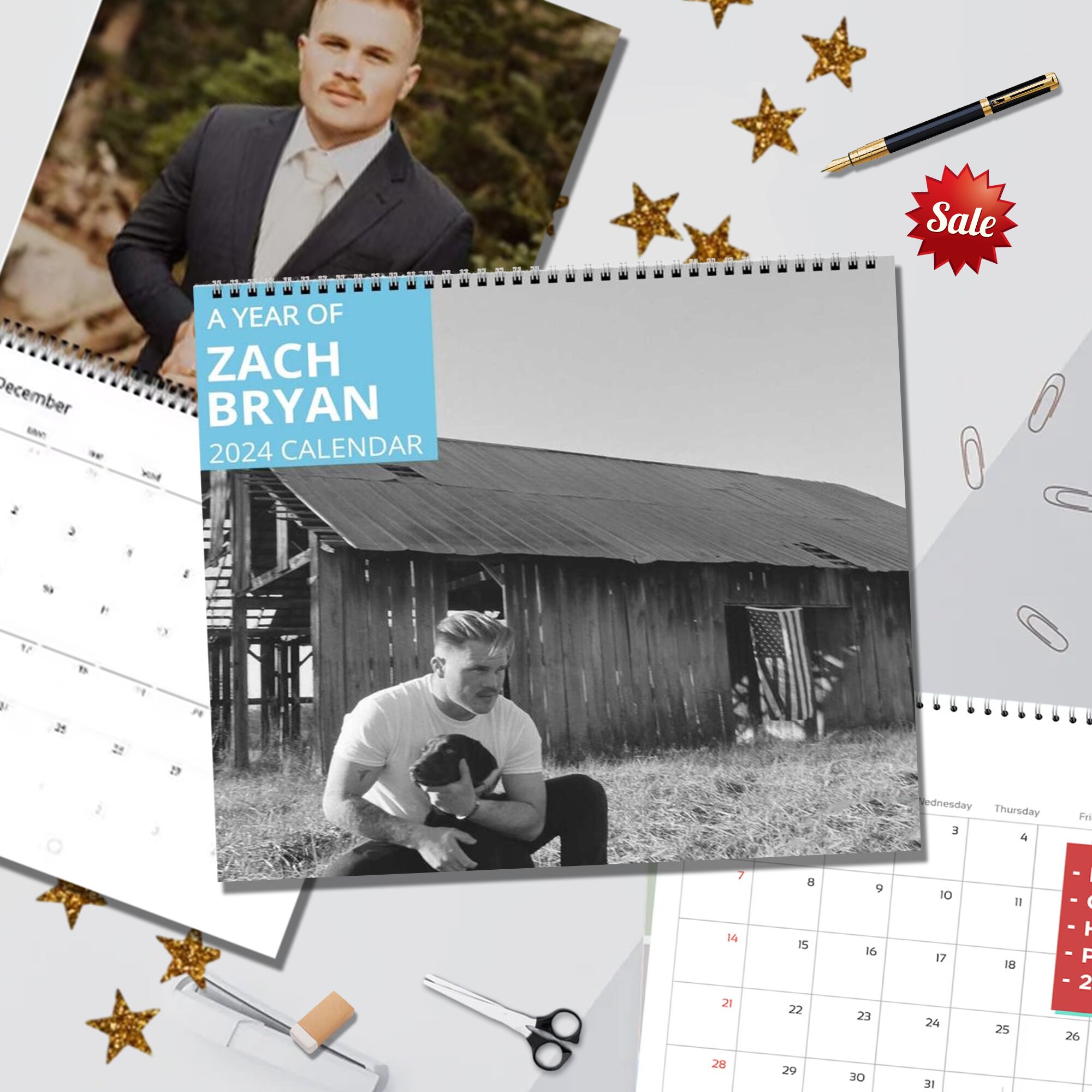 Zach Bryan Tour 2024 Wall Calendar sold by Bead ClearCut SKU 3879726