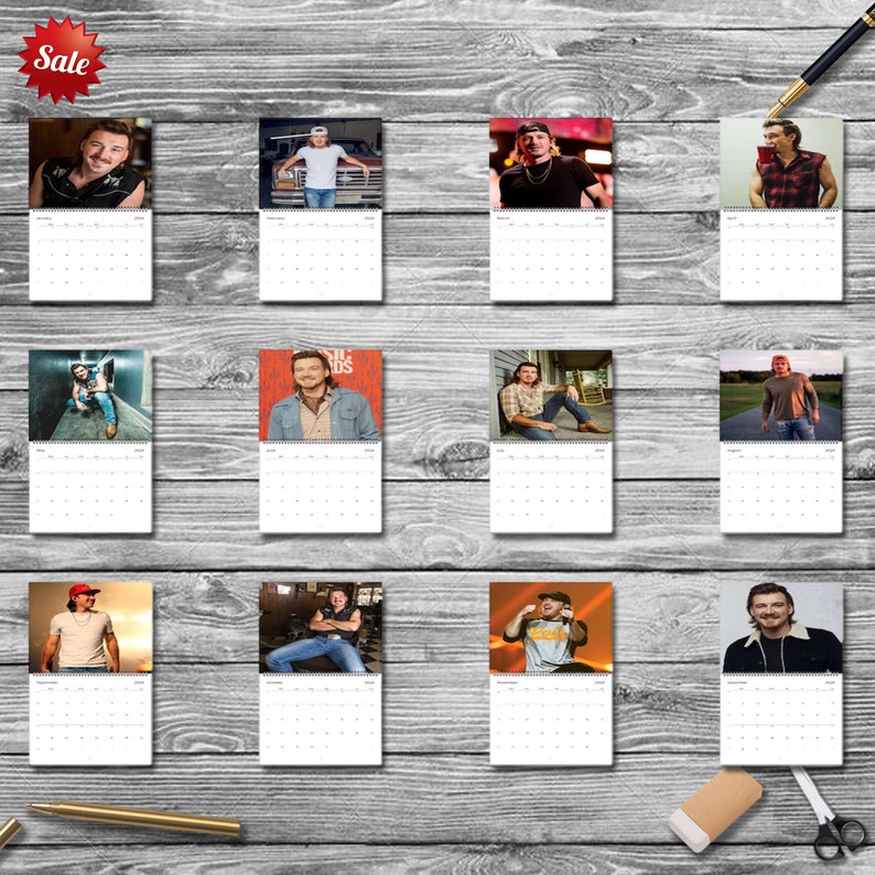 Wallen Calendar 2024 Wallen 2024 Celebrity Wall Etsy