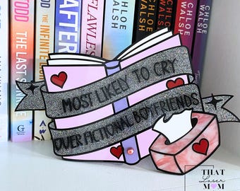 Letrero de biblioteca acrílico: decoración literaria para lectores de novelas románticas, amantes de los libros y decoración de Booktok.