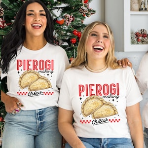 Pierogi Making Crew Shirts, Dyngus Day tshirt, Polish Pierogi T Shirt, Polish Food TShirt, Matching Pierogi Crew Shirts, Gift for Her