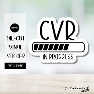 Certified Verbatim Reporter In Progress Sticker Voicewriting Student CVR Sticker for Court Reporting Student Graduation Gift Voice Writer