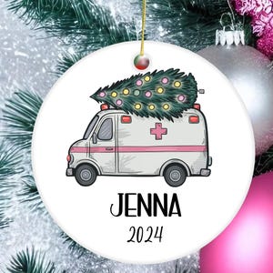 Gift for EMT Personalized Christmas Ornament for EMT Gifts for EMT Custom Student Graduation Gift for Paramedic Personalized Ornament