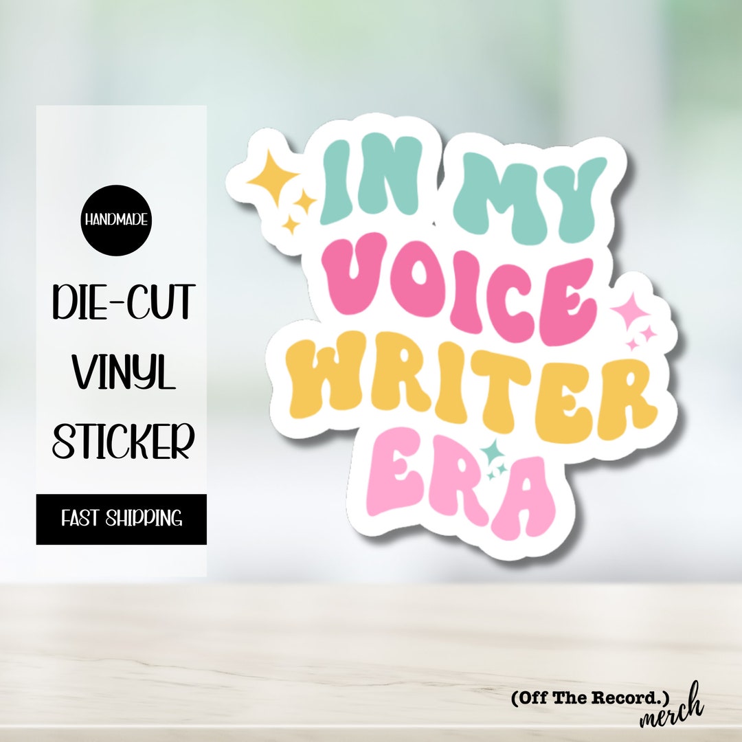 Voice Sticker Box In My Voice Writer Era Sticker for Voicewriting Student Gift for Court ...