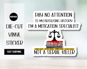 Funny Mitigation Specialist Sticker for Mitigation Specialist Gift for Mitigation Specialist Appreciation