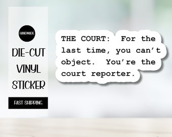 Funny Gift for Court Reporter, Court Reporting Student Gift, Voice Writer Appreciation, Stenographer Swag for Steno Machine, Christmas Gift