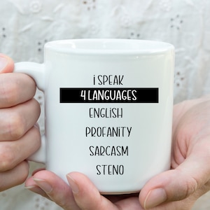 Funny Court Reporter Coffee Mug for Stenographer Gift for Court Reporting Student Gift for Steno Machine Writer Coffee Cup Court Reporter