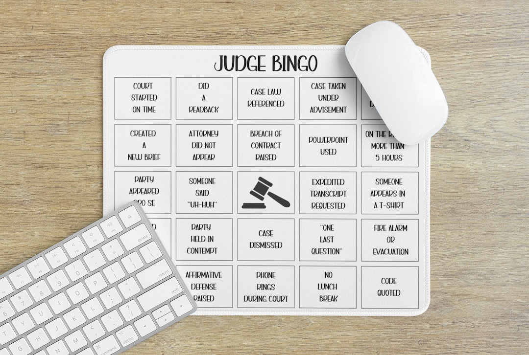 Gift for Judge Mouse Pad for Civil Court Judge Funny Christmas Gift for ...