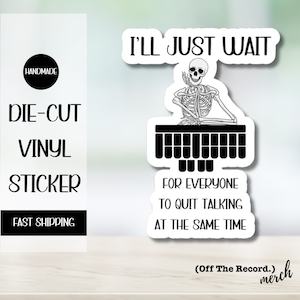 Court Reporter Humor - Funny Steno Sticker - Court Reporting Accessories - Gift for Stenographers