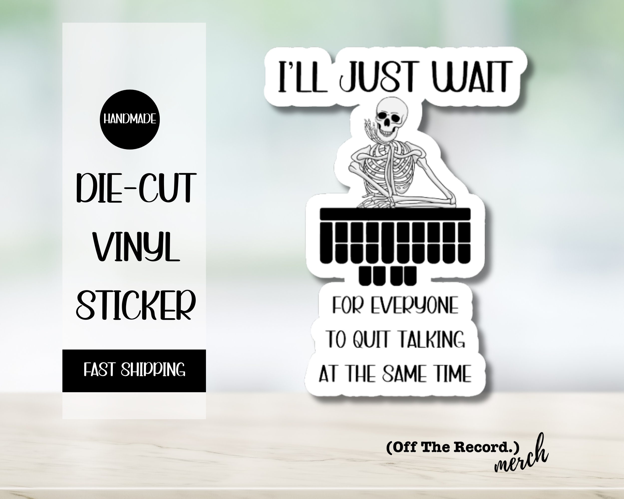 Court Reporter Humor - Funny Steno Sticker - Court Reporting Accessories - Gift for Stenographers