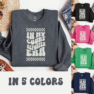 Court Reporter Sweatshirt, Stenographer Shirt, Gift for Court Reporting Student, Coworker Gift for Voice Writer, Court Reporter Bling Swag