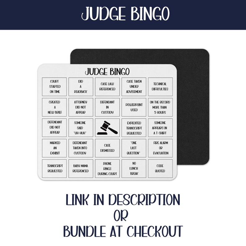 Gift for Courtroom Clerk Mouse Pad for Criminal Court Clerk Funny ...