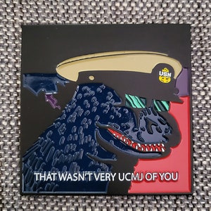 Godzilla meme-uitdagingsmunt