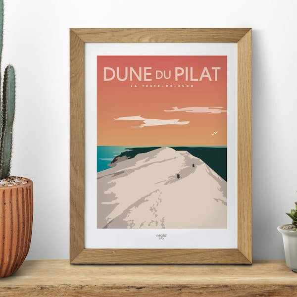 Affiche DUNE DU PILAT "Bassin d'Arcachon"