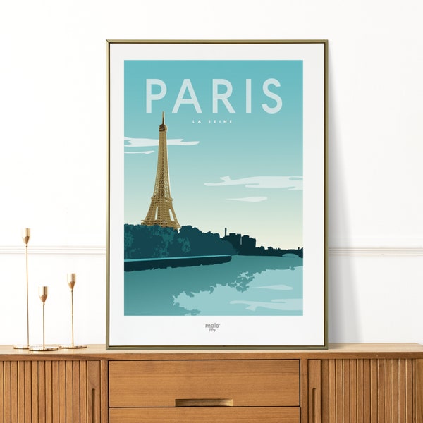 Affiche PARIS "La Tour Eiffel"