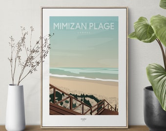 PLAYA DE MIMIZAN cartel “La Playa”
