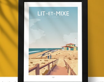 Bed and Mix-Poster „Les Landes“